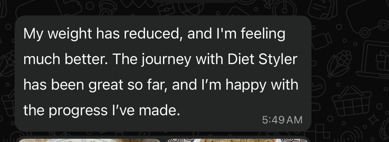Original feedback screenshot: Client feedback